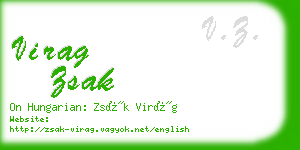 virag zsak business card